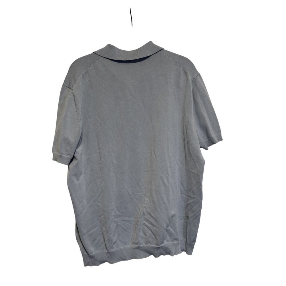 H&M Men's Blue Short Sleeve Polo Shirt Medium - Picture 8 of 8